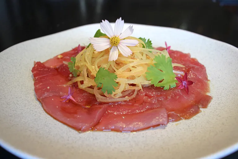 carpaccio de thon rouge